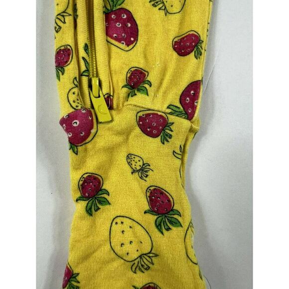 Dream Jamms Strawberry Footie Zip Pajamas 18-24 months - Picture 8 of 8